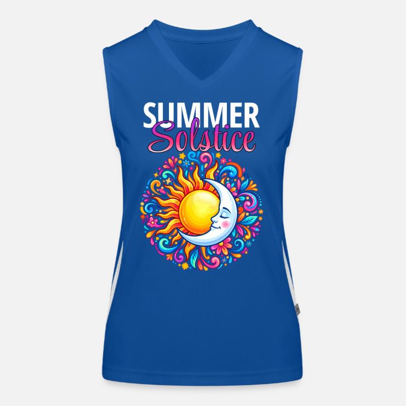 Litha Pagan Solstice d’été Midsommar Débardeur respirant contrasté Femme
