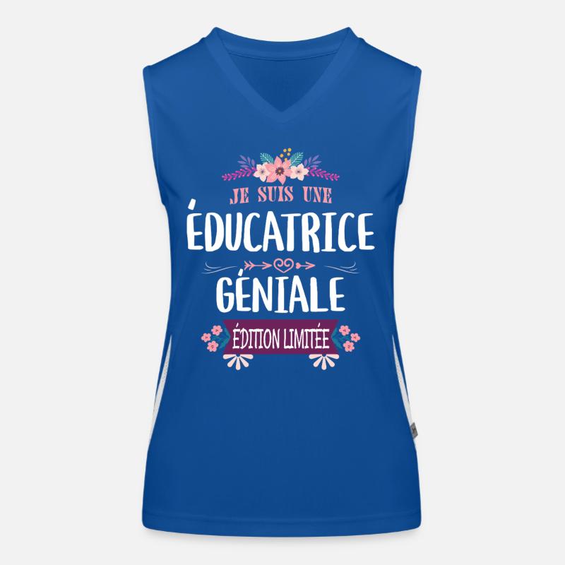 Éducatrice Géniale Édition Limitée Débardeur respirant contrasté Femme