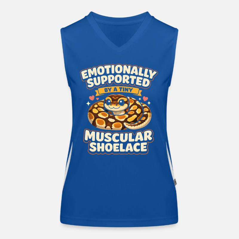 Lacets musclés | Humour du Python Roi Débardeur respirant contrasté Femme