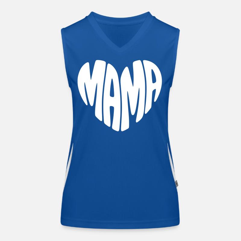 Mama Herz Muttertag Funktionelles Kontrast-Tank Top für Frauen
