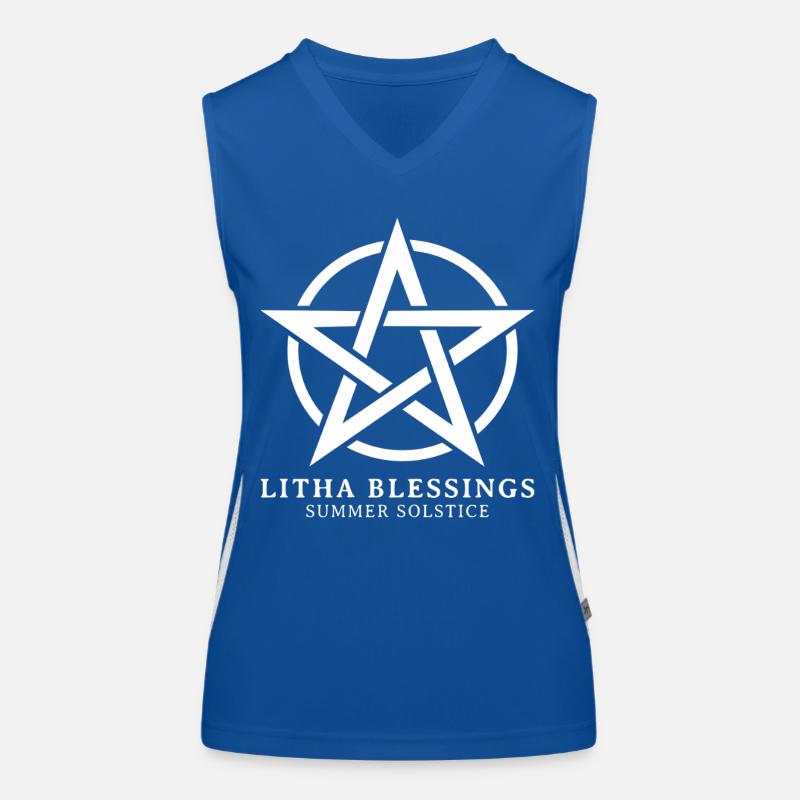 Litha Pagan Solstice d’été Midsommar Débardeur respirant contrasté Femme