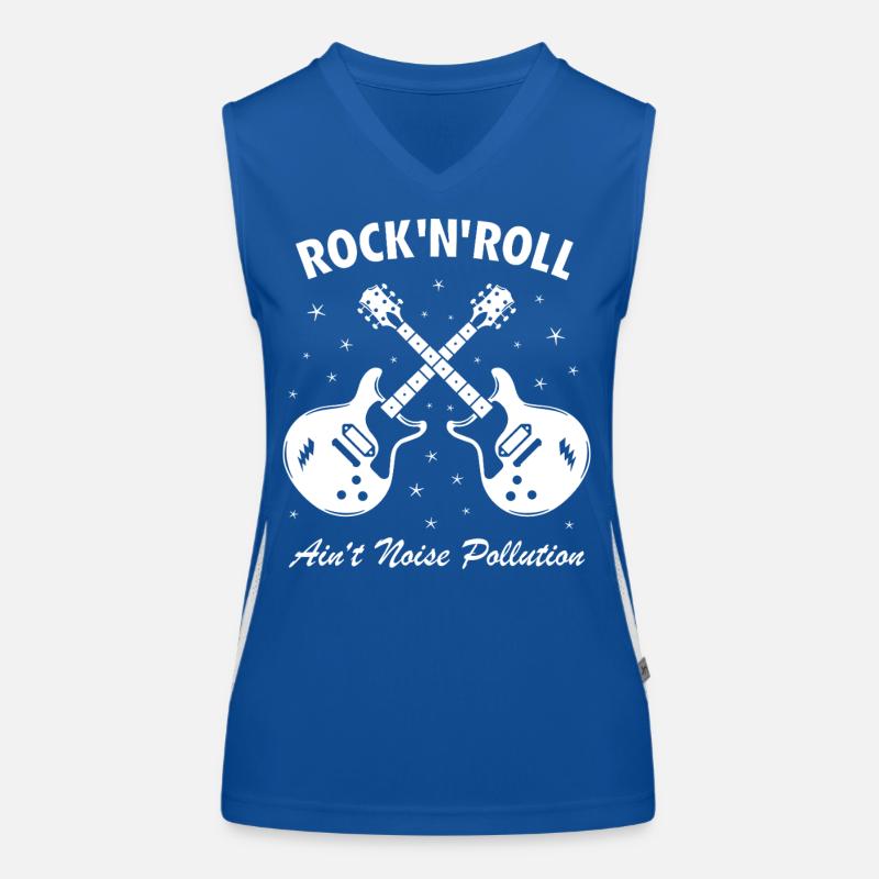 Rock 'n' Roll ist keine Lärmbelastung Funktionelles Kontrast-Tank Top für Frauen