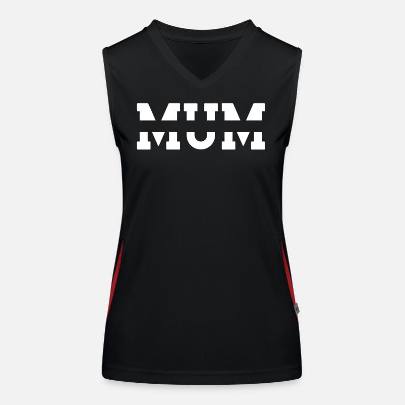 Mama. MAMA Funktionelles Kontrast-Tank Top für Frauen