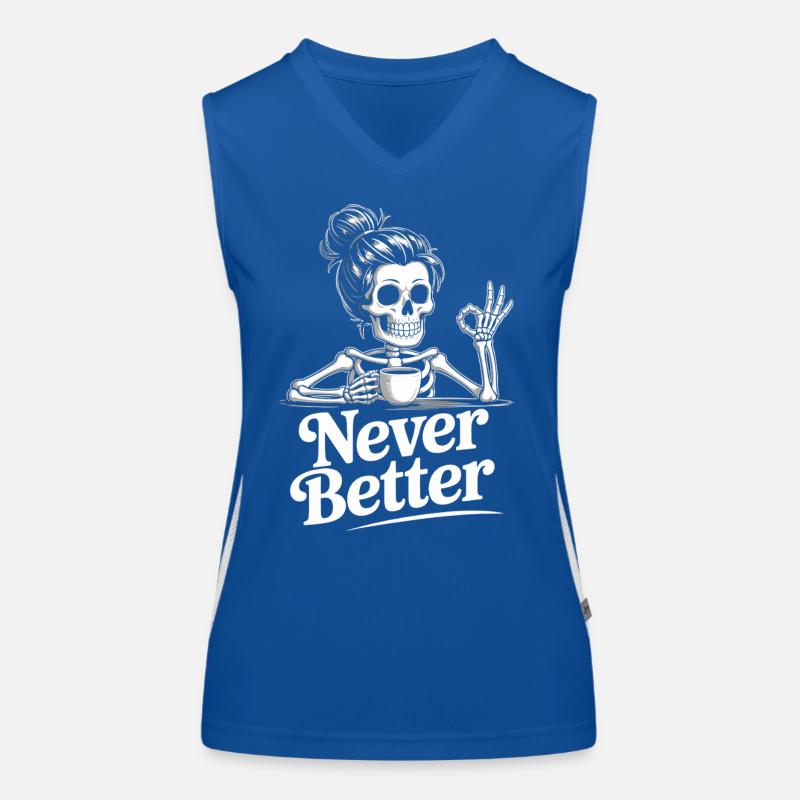 Kaffee, Kaffeetrinker, Kaffeetrinkerin, lustig Funktionelles Kontrast-Tank Top für Frauen