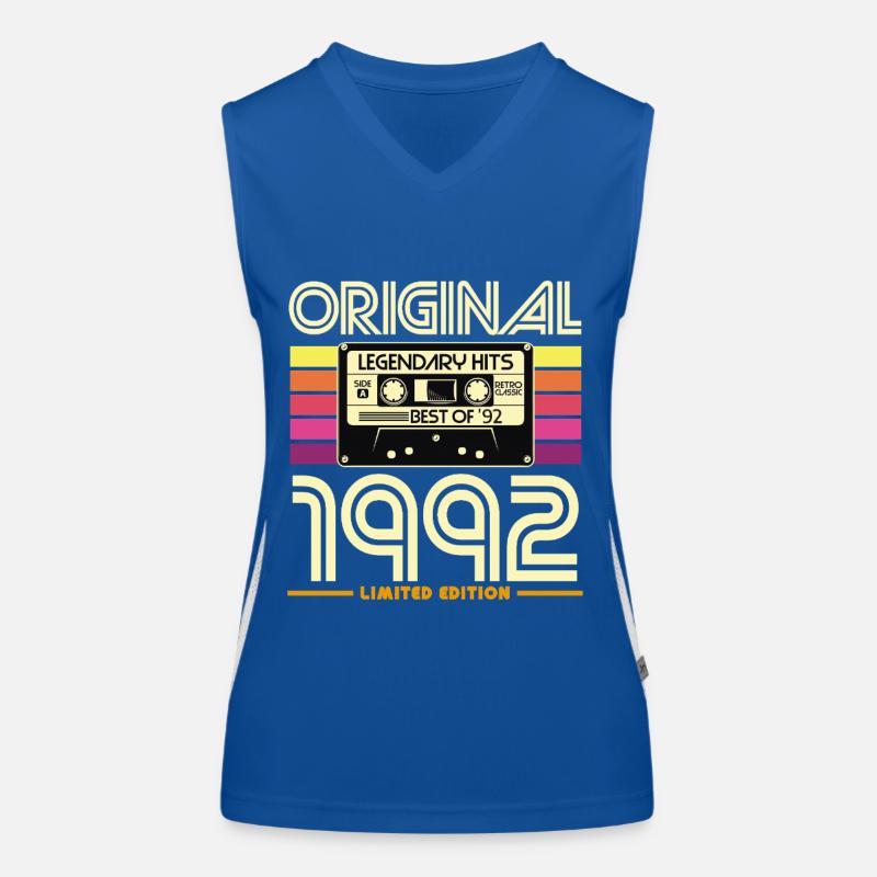 Original 1992 Cassette Retro Débardeur respirant contrasté Femme