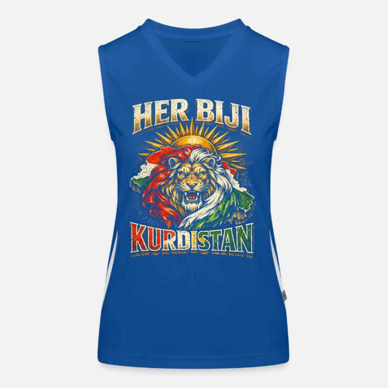 Her Biji Kurdistan Kurde Kurden Funktionelles Kontrast-Tank Top für Frauen