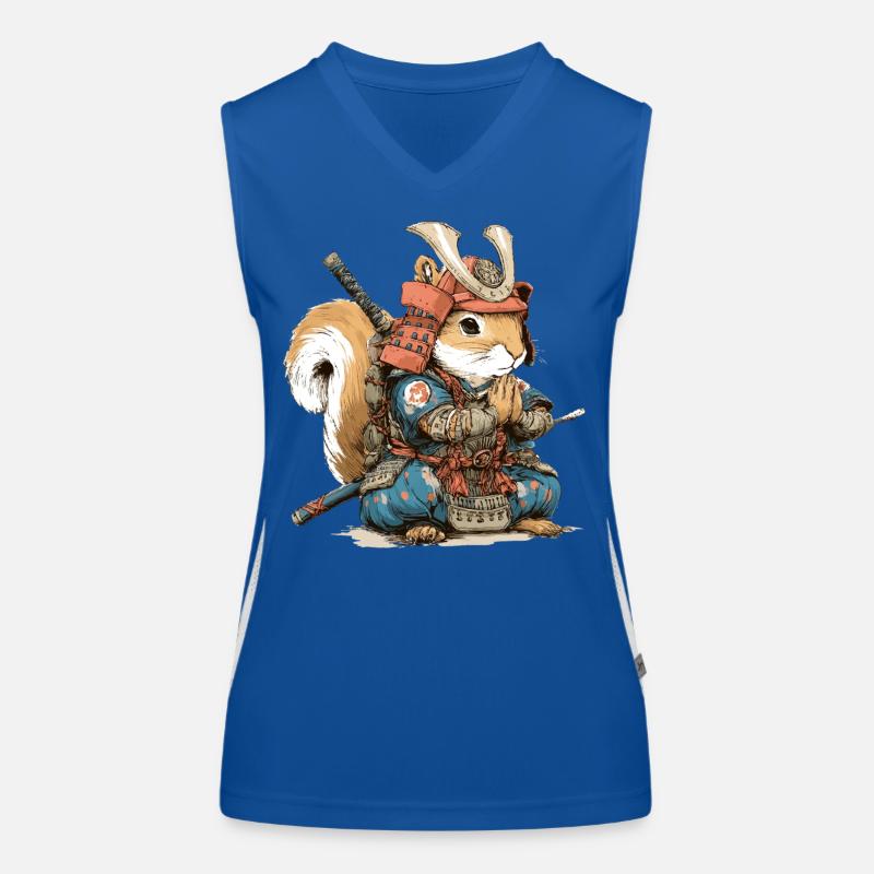 Squirrel Samurai Armor Women's Functional Contrast Tank Top