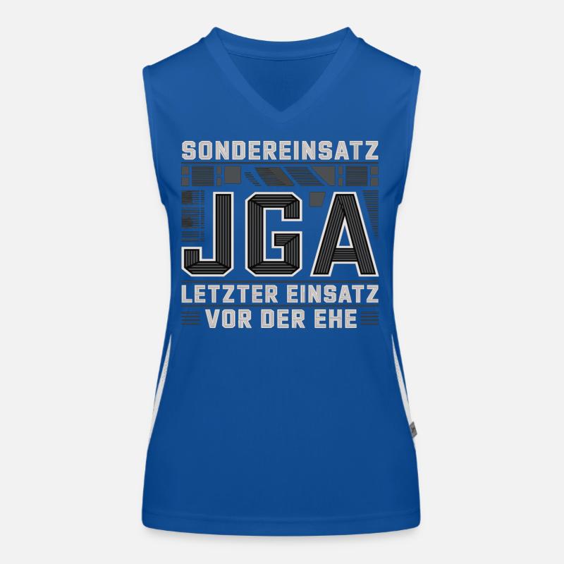  Sondereinsatz JGA – Letzter Einsatz vor der Ehe Funktionelles Kontrast-Tank Top für Frauen