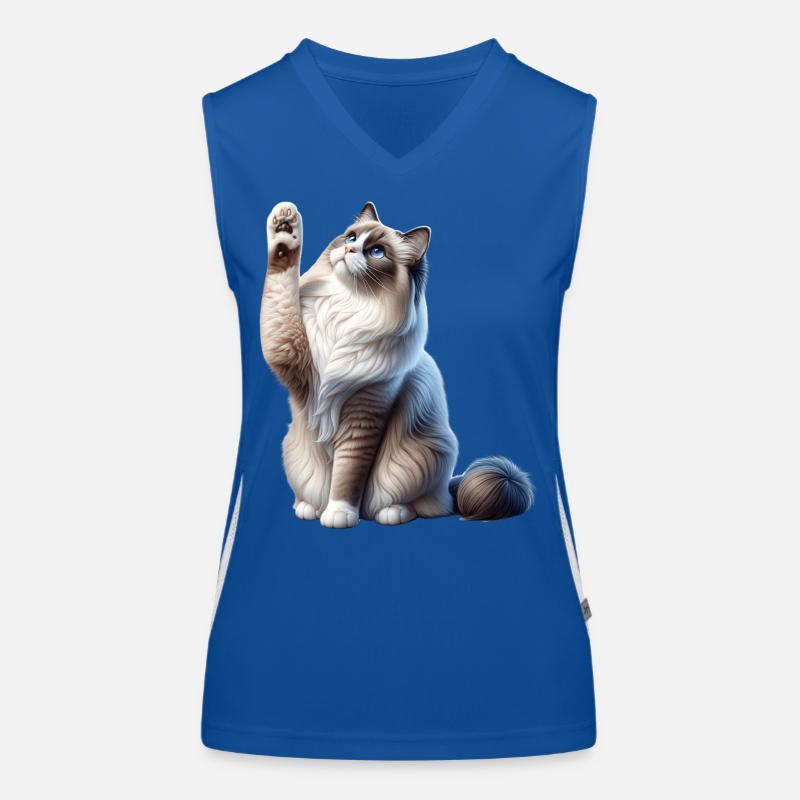 Ragdoll Katze Ragdoll Cat Funktionelles Kontrast-Tank Top für Frauen