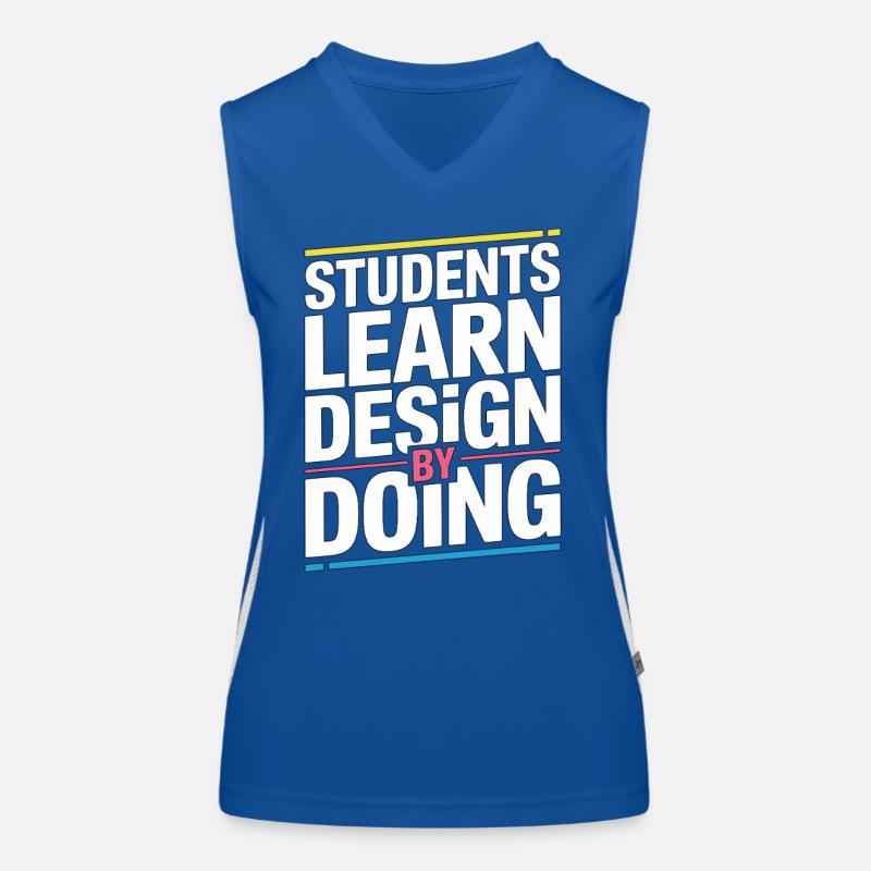 Designer Educator Students Learn Graphic Design Funktionelles Kontrast-Tank Top für Frauen