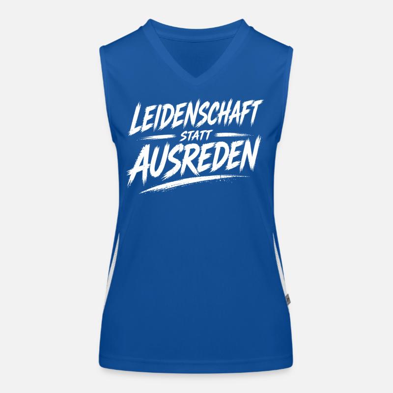 Passion instead of excuses Women's Functional Contrast Tank Top