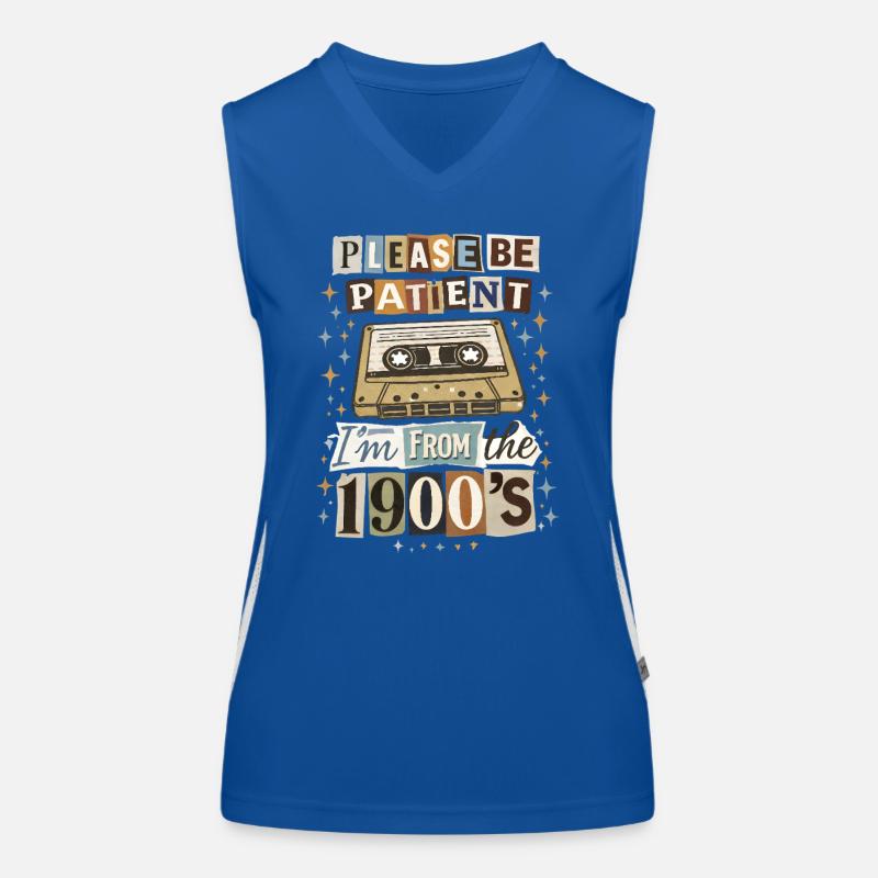 Retro Kassette Nostalgia Funktionelles Kontrast-Tank Top für Frauen
