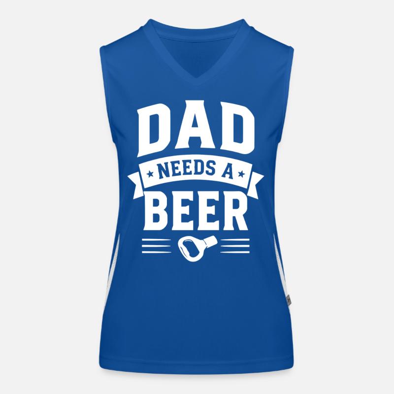 Dad needs a Beer Bottle Opener for Dads Women's Functional Contrast Tank Top