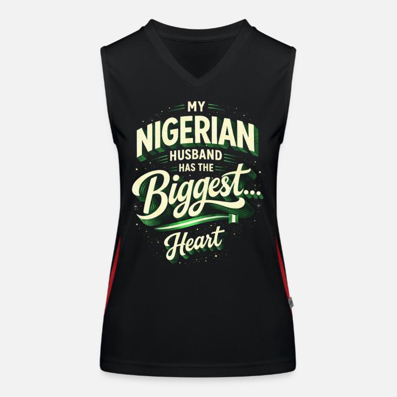 Nigerianischer Ehemann, mon mari nigérian, Débardeur respirant contrasté Femme