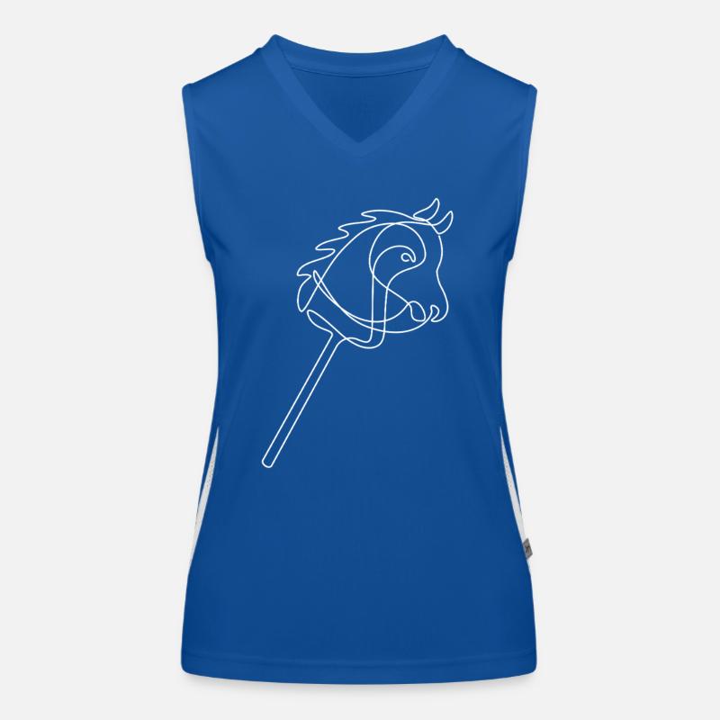 Hobby Horsing | Reiten | Sport | Geschenk Funktionelles Kontrast-Tank Top für Frauen