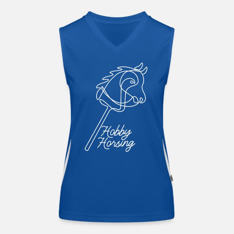 Hobby Horsing | Reiten | Sport | Geschenk Funktionelles Kontrast-Tank Top für Frauen