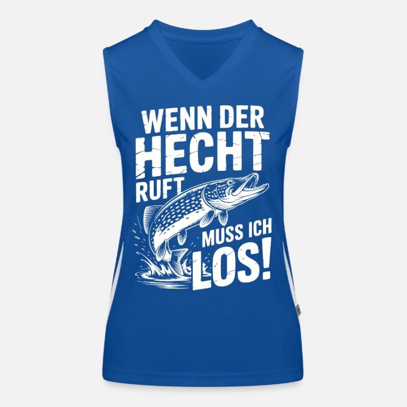 Der Hecht ruft! Funktionelles Kontrast-Tank Top für Frauen