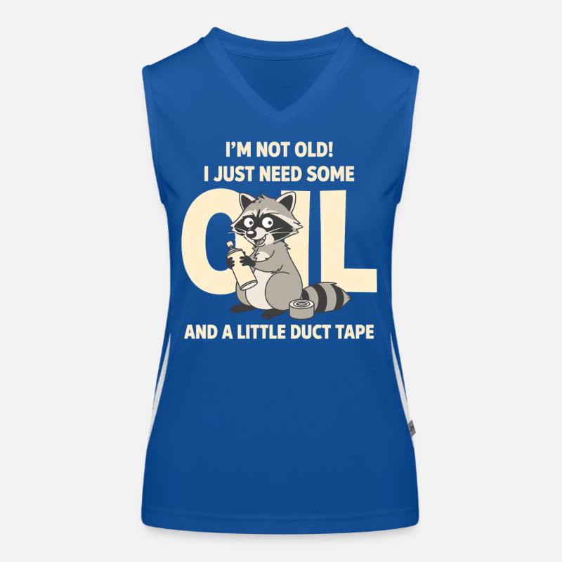 Waschbär nicht altes Klebeband-Tee Funktionelles Kontrast-Tank Top für Frauen