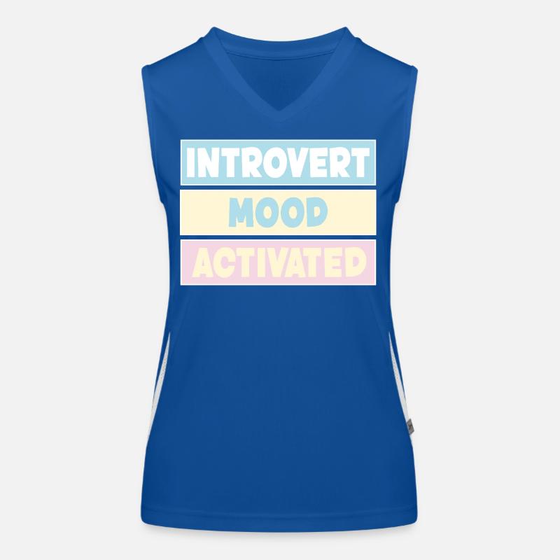 introvertiert Funktionelles Kontrast-Tank Top für Frauen