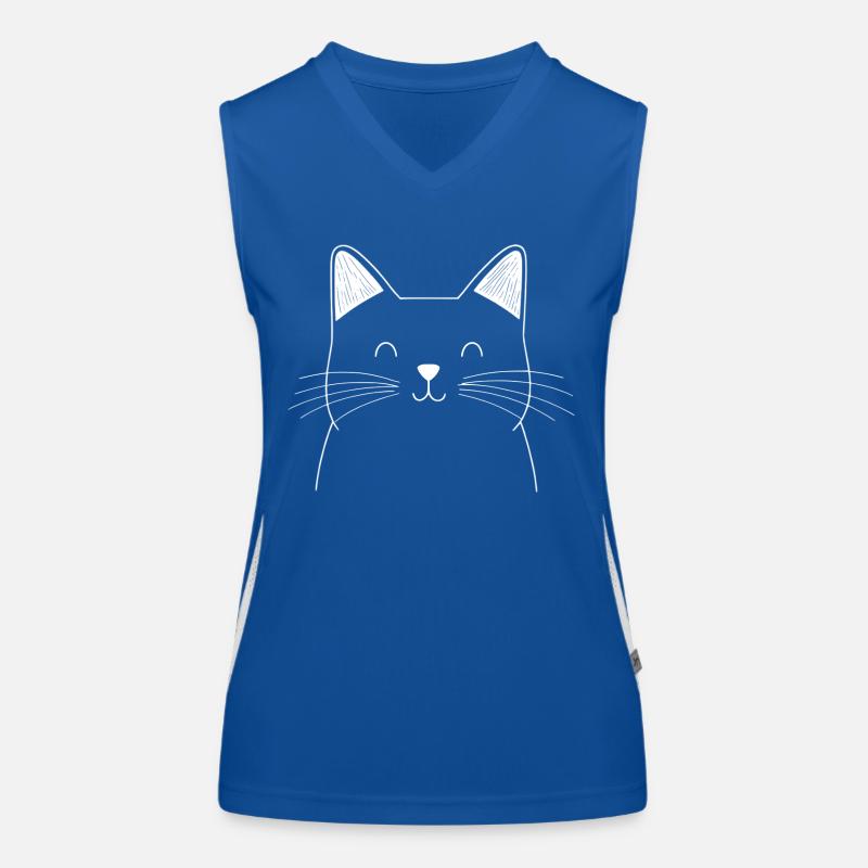 Cat Sketch Women's Functional Contrast Tank Top