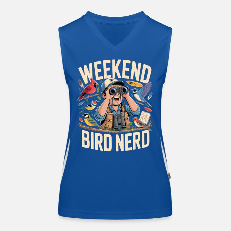 Weekend Bird Nerd Bird Watcher Women's Functional Contrast Tank Top