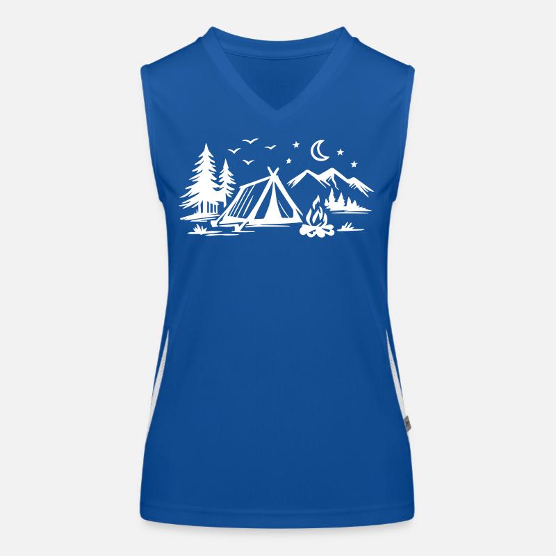 Tente de camping Débardeur respirant contrasté Femme