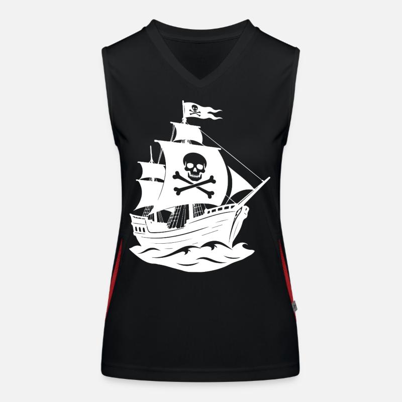 Bateau pirate Débardeur respirant contrasté Femme