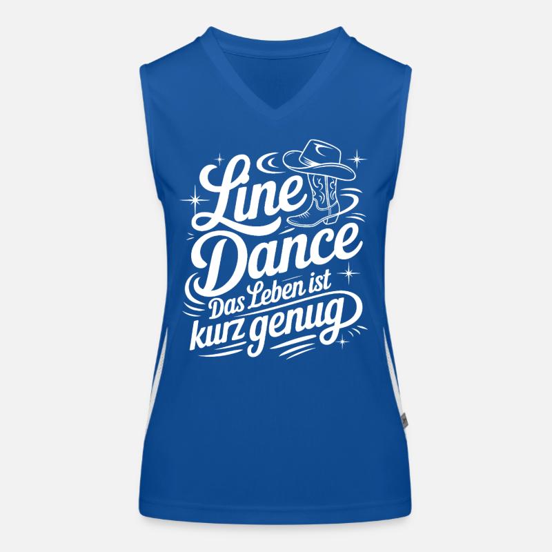 Line Dance: Das Leben ist kurz genug Funktionelles Kontrast-Tank Top für Frauen