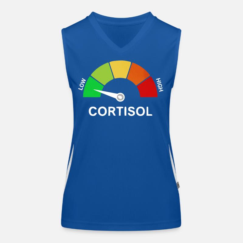 Échelle de cortisol bas Débardeur respirant contrasté Femme