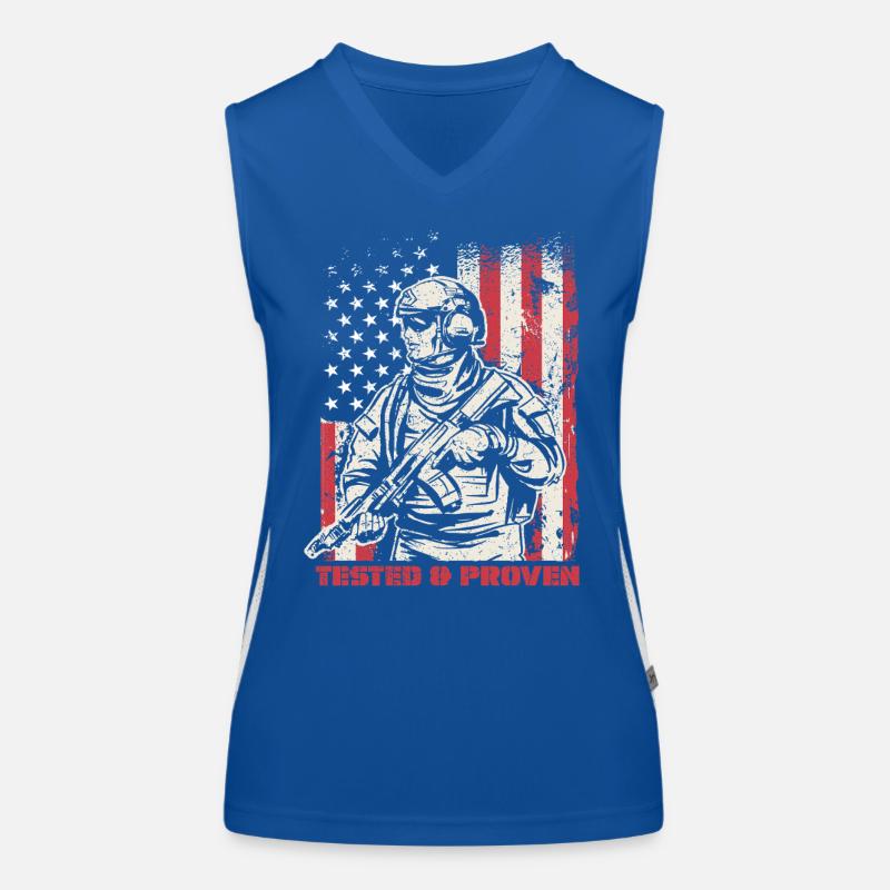 Veterans Day for Republicans Women's Functional Contrast Tank Top