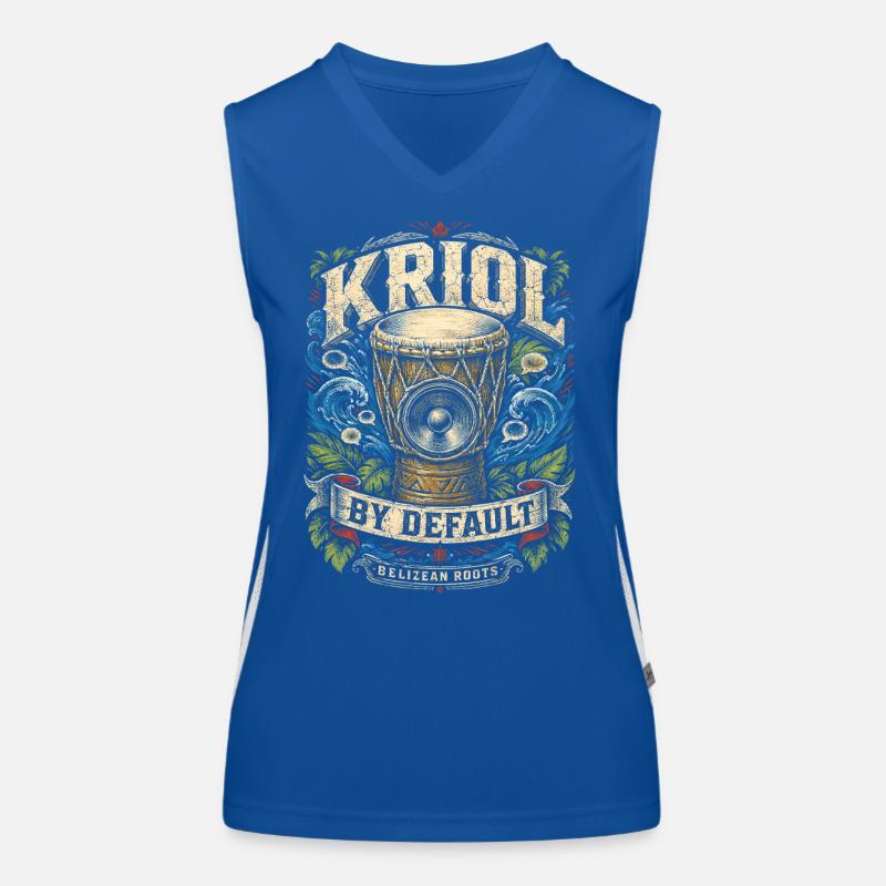 Belize Belizische Wurzeln Kriol By Default Funktionelles Kontrast-Tank Top für Frauen