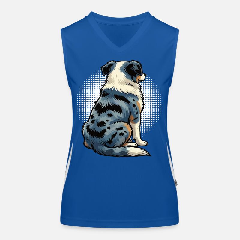 Australian Shepherd Aussie Aussiebesitzer Aussies Funktionelles Kontrast-Tank Top für Frauen