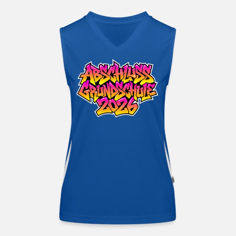 Elementary School Graduation 2026 Graffiti Women's Functional Contrast Tank Top