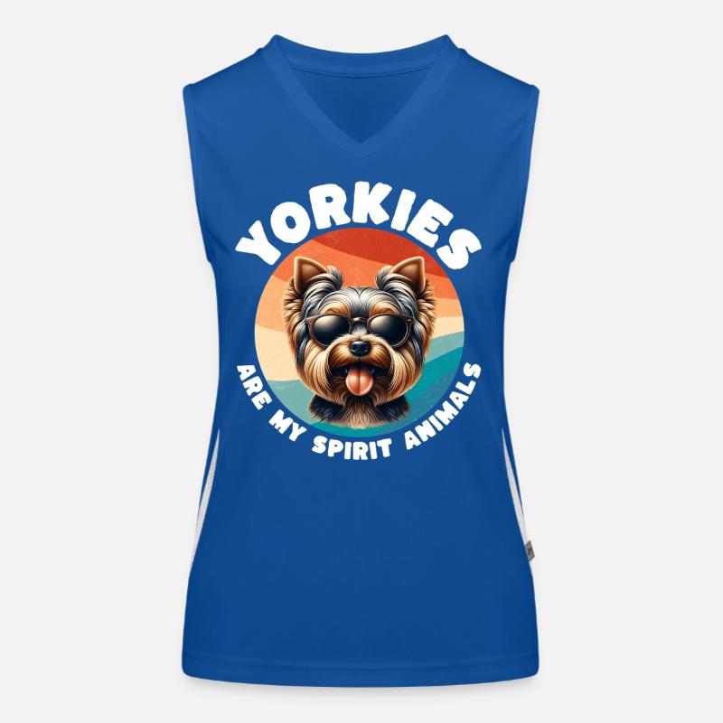 Drôles de proverbes du Yorkshire Terrier Débardeur respirant contrasté Femme