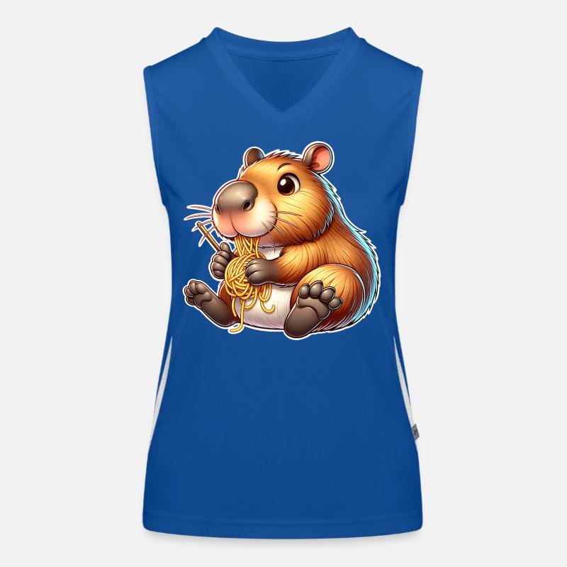 Pâtes à capybara Débardeur respirant contrasté Femme
