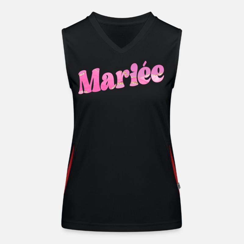 Bride Wedding Women's Functional Contrast Tank Top