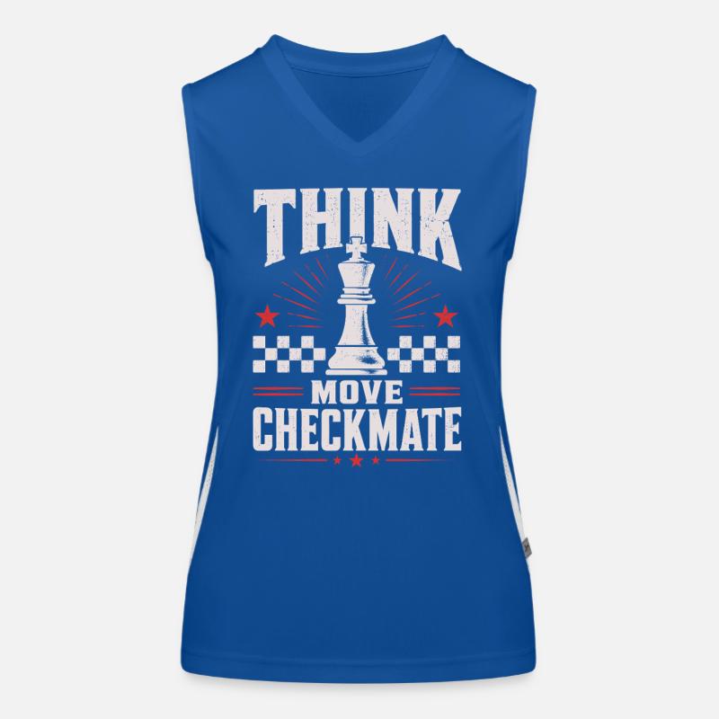 Échecs Échec et mat Pensez à Chemise Move Débardeur respirant contrasté Femme