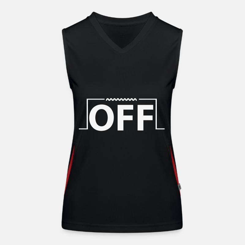 Off Funktionelles Kontrast-Tank Top für Frauen