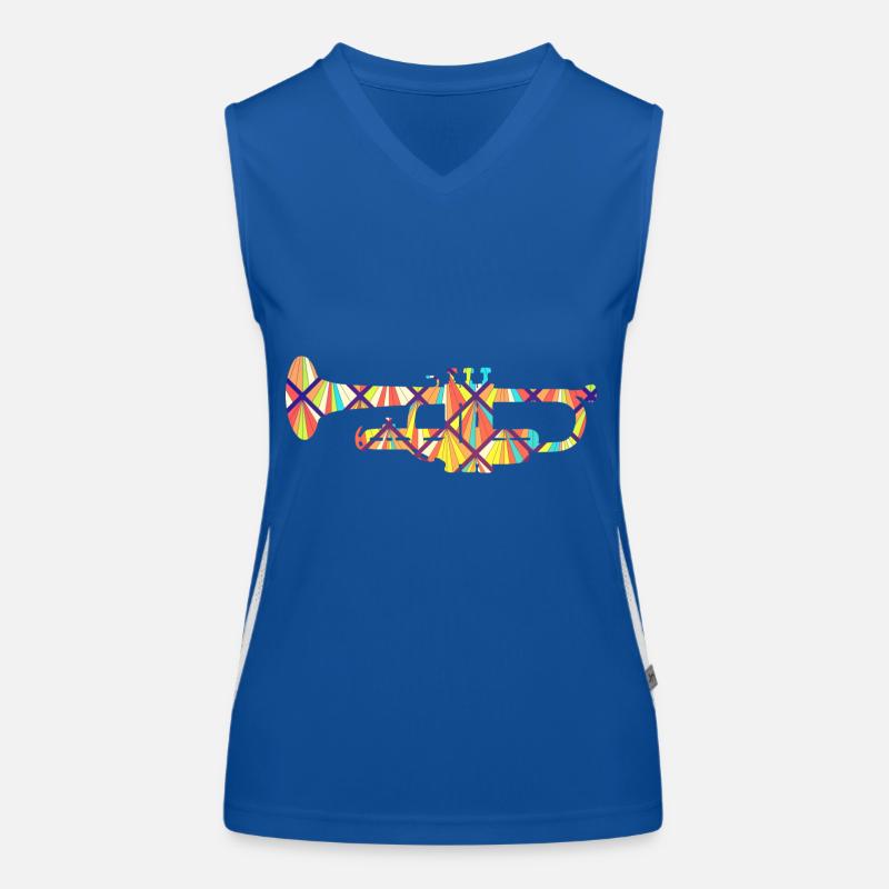 Trumpet Geometric Women's Functional Contrast Tank Top