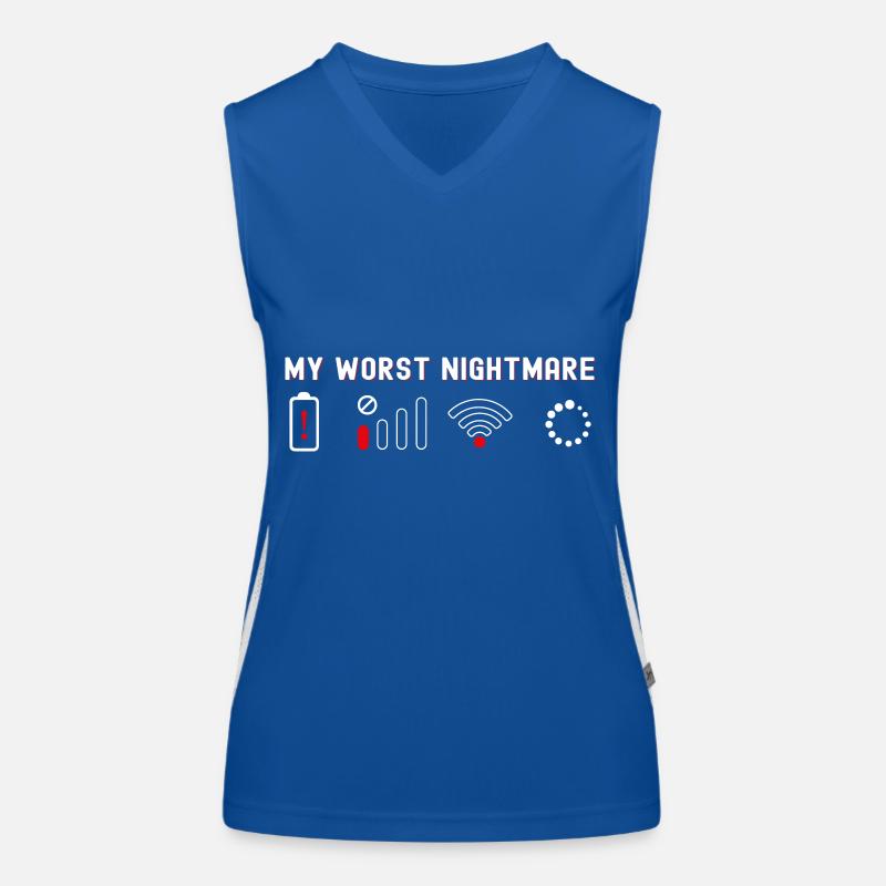 My Worst Nightmare Funny Tee for Nerd Geek and Women's Functional Contrast Tank Top
