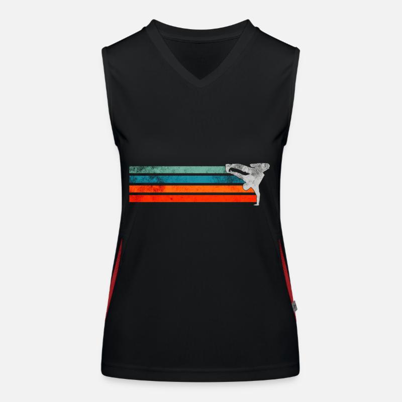 Breakdance Junge Breakdancer Tanzen Funktionelles Kontrast-Tank Top für Frauen