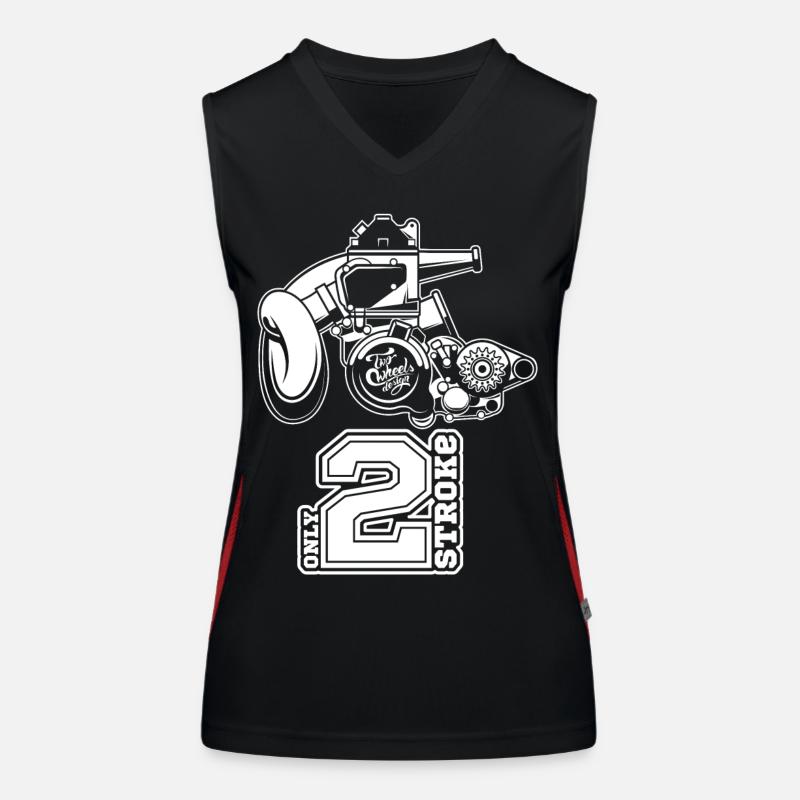 Motor 2T Funktionelles Kontrast-Tank Top für Frauen