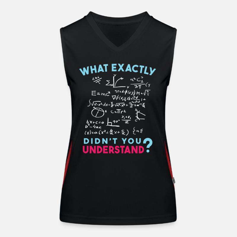 Physik Mathe Formel Scherz Funktionelles Kontrast-Tank Top für Frauen