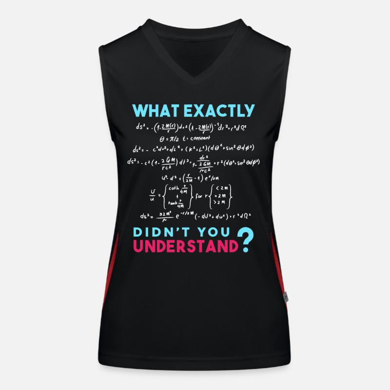 Physik Formel Scherz Lustig Mathe Funktionelles Kontrast-Tank Top für Frauen
