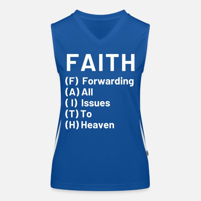 Glaube, Christus (Jesus) Funktionelles Kontrast-Tank Top für Frauen