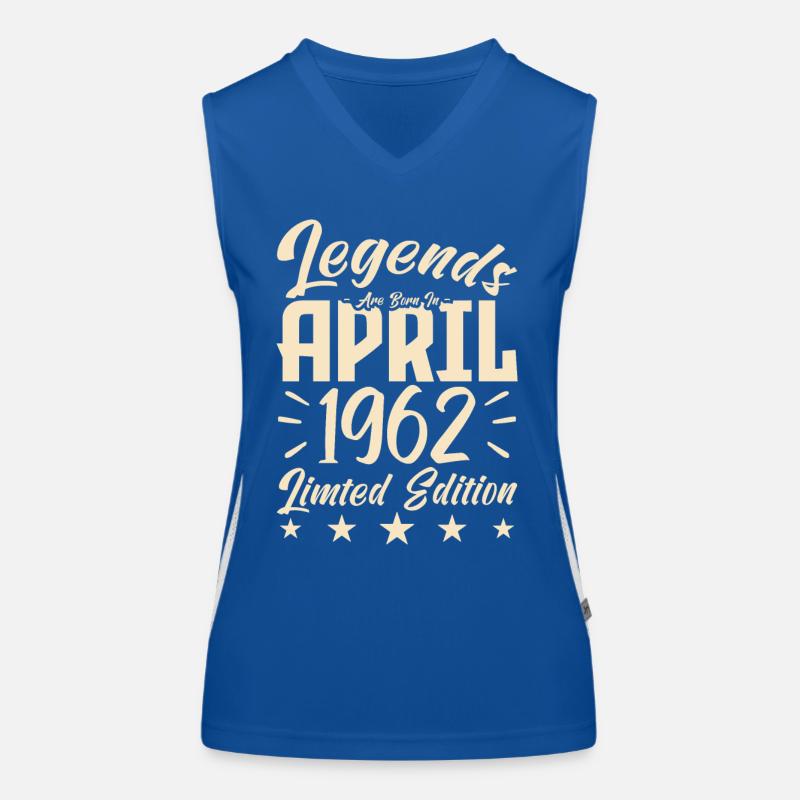 Geboren 1962 Geburtstagsgeschenk 1962 Funktionelles Kontrast-Tank Top für Frauen