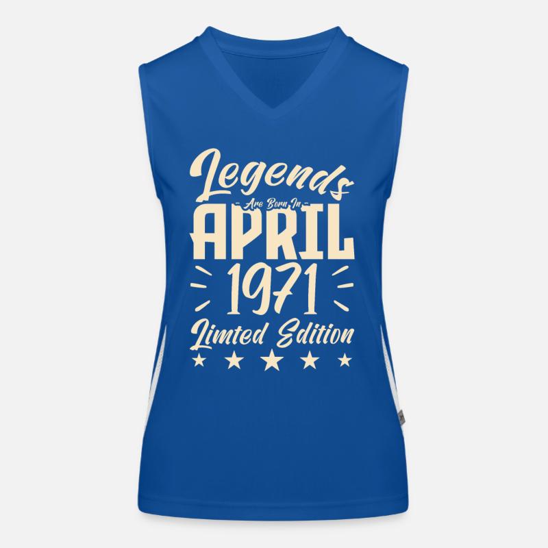 Geboren 1971 Geburtstagsgeschenk 1971 Funktionelles Kontrast-Tank Top für Frauen