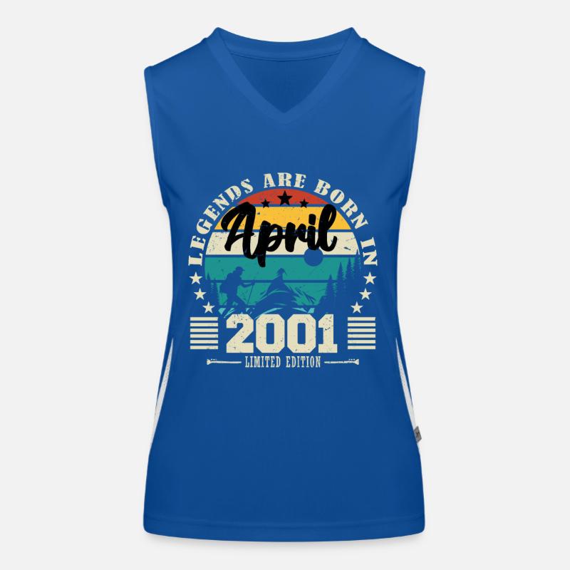 April 2001 Geburtstagsgeschenk April 2001. April Funktionelles Kontrast-Tank Top für Frauen