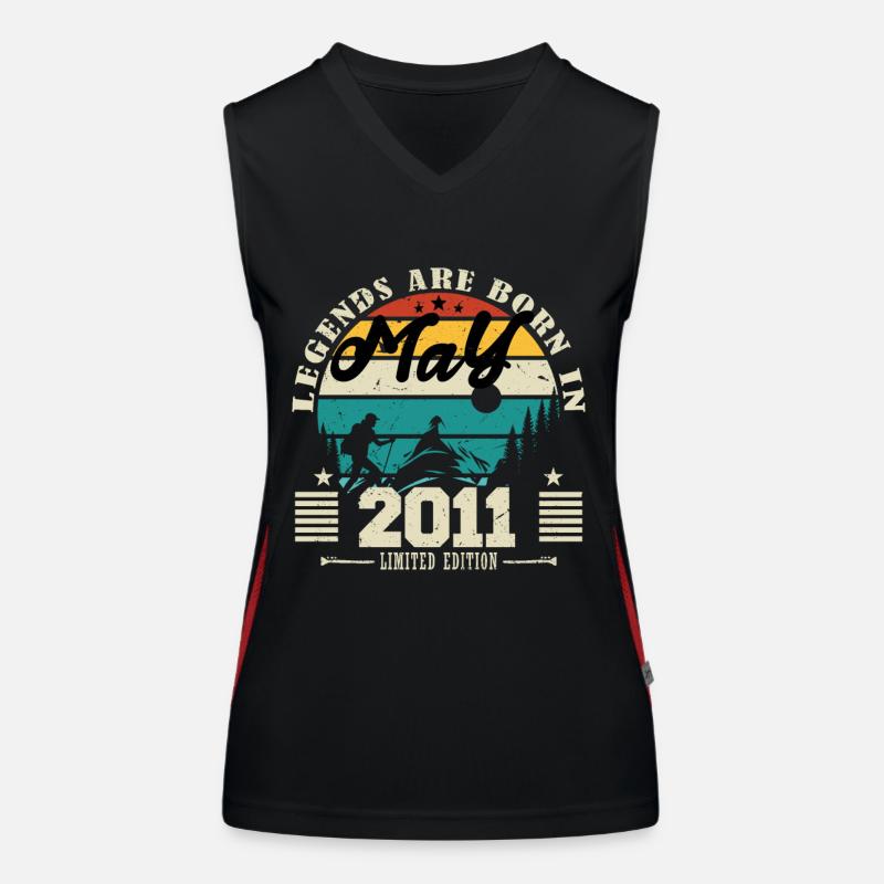 May 2011 Birthday gift May 2011. May 2011. - Women's Functional Contrast Tank Top - black/red