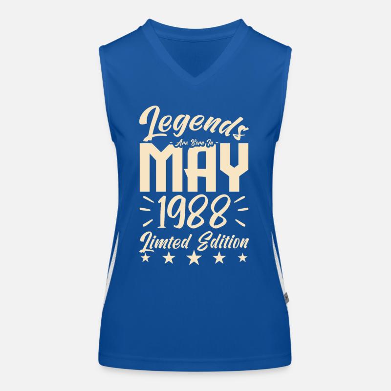 Geboren 1988 Geburtstagsgeschenk 1988. Funktionelles Kontrast-Tank Top für Frauen